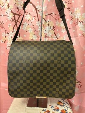 Louis Vuitton Damier Ebene Bastille Messenger Laptop Bag Unisex
